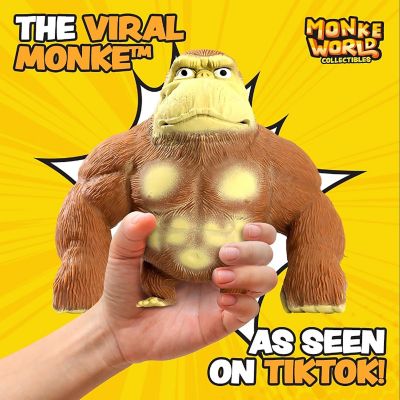 MonkeWorld Original Stretchy Monkey -Squishy Fidget Toy, Shape-Pull-Throw Image 2