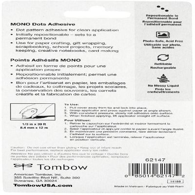 Mono Adhesive Dots Dispenser Permanent-.33"X39' Image 3