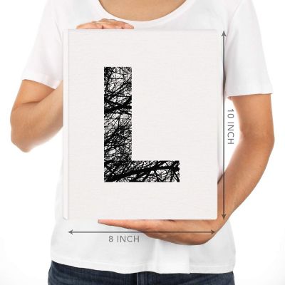 Monogram Tree Branch Art L 8.5x11in Image 2
