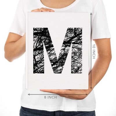 Monogram Tree Branch Art M 8.5x11in Image 2