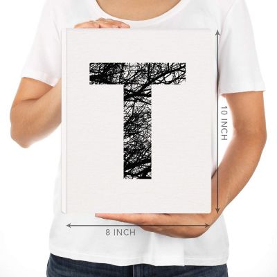 Monogram Tree Branch Art T 8.5x11in Image 2