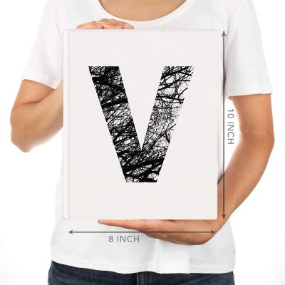 Monogram Tree Branch Art V 8.5x11in Image 2