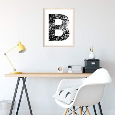 Monogram Tree Branch B 8.5x11in Image 2