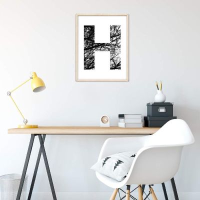 Monogram Tree Branch H 8.5x11in Image 2