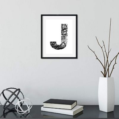 Monogram Tree Branch J 8.5x11in Image 3