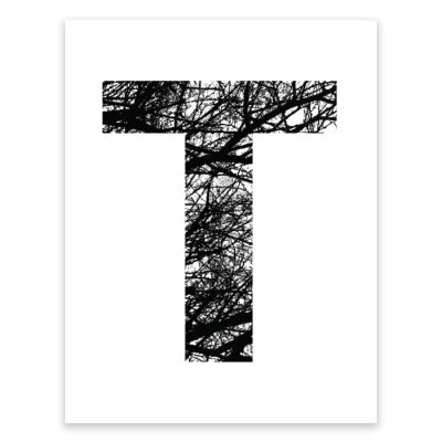 Monogram Tree Branch T 8.5x11in Image 1