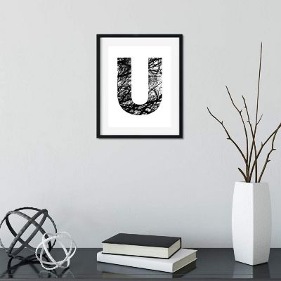 Monogram Tree Branch U 8.5x11in Image 3