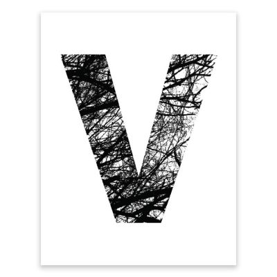 Monogram Tree Branch V 8.5x11in Image 1