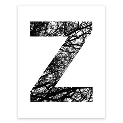 Monogram Tree Branch Z 8.5x11in Image 1