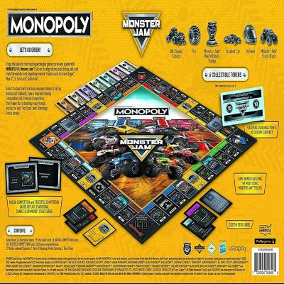 Monster Jam Monopoly Board Game Image 3