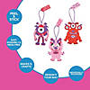Monster Valentine Ornament Foam Craft Kit - Makes 12 Image 4