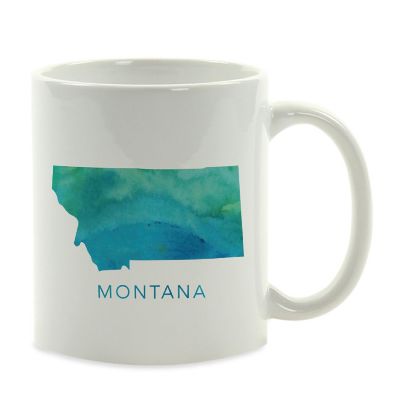 Montana Aqua Blue Water Ceramic Mug Image 2