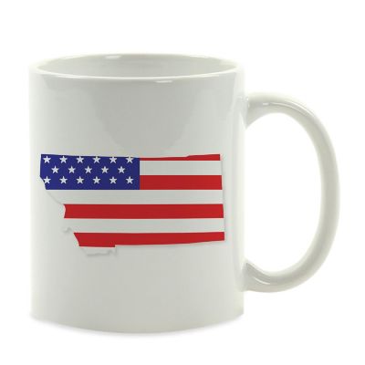 Montana US Flag Ceramic Mug Image 2
