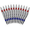 Moon Products Swirl Ink Pens, Red/Blue Combo, 12 Per Pack, 2 Packs Image 1