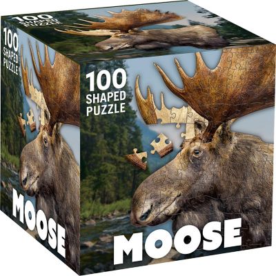 Moose 100 Piece Shaped Jigsaw Puzzle Image 1