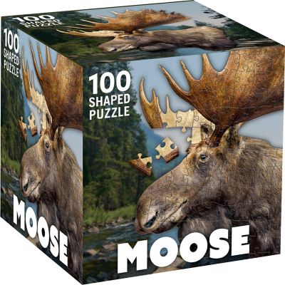 Moose 100 Piece Shaped Jigsaw Puzzle Image 1