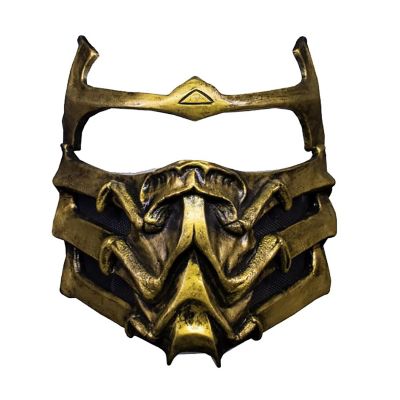 Mortal Kombat Scorpion Plastic Adult Costume Mask Image 1