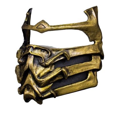Mortal Kombat Scorpion Plastic Adult Costume Mask Image 1