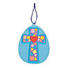 Mosaic Cross Easter Egg Ornament Craft Kit - Makes 12 Image 1