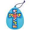 Mosaic Cross Easter Egg Ornament Craft Kit - Makes 12 Image 1