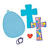 Mosaic Cross Easter Egg Ornament Craft Kit - Makes 12 Image 1