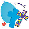 Mosaic Cross Easter Egg Ornament Craft Kit - Makes 12 Image 1