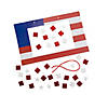 Mosaic Patriotic Flag Picture Frame Sign Craft Kit- Makes 12 Image 1