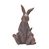 Mother Rabbit And Baby Bunny Statue (Set Of 2) 15.25"H, 16.25"H Resin Image 1