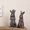 Mother Rabbit And Baby Bunny Statue (Set Of 2) 15.25"H, 16.25"H Resin Image 4