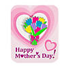 Mother&#8217;s Day Bouquet Pins with Card - 12 Pc. Image 1
