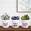 Mother&#8217;s Day Flowerpots - 3 Pc. Image 1