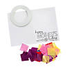 Mother&#8217;s Day Tissue Paper Wreath Card Craft Kit - Makes 12 Image 1