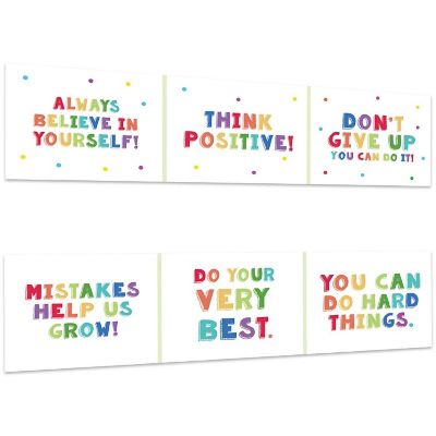 Motivational Classroom Banner - 13 x 48 Inch Image 1