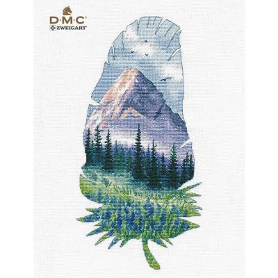 Mountain landscape-2 1402 Oven Counted Cross Stitch Kit Image 1