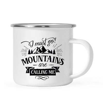 Mountains Adventure Metal Camping Mug Image 2