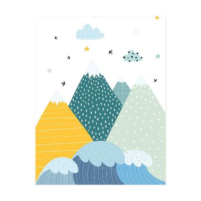 Mountains Nursery Wall Art 8.5x11in Image 1