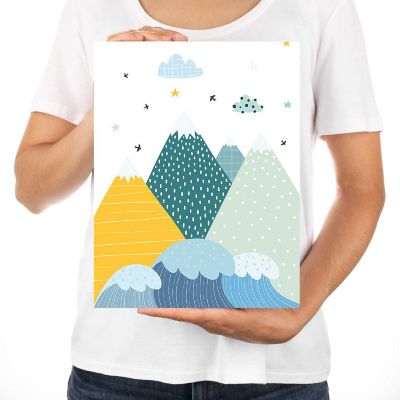 Mountains Nursery Wall Art 8.5x11in Image 2