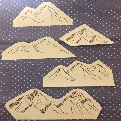 Mountains - Peel Stick and Stitch Hand Embroidery Patterns Image 2