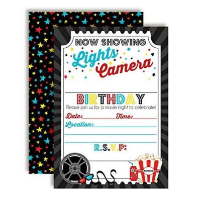 Movie Night Invitations 40pc. by AmandaCreation Image 1