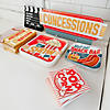Movie Party Snack Bar Square Paper Dessert Plates - 8 Ct. Image 1