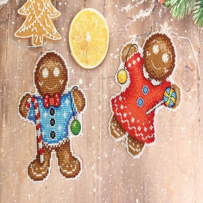 MP Studia - Gingerbread Cookie SR-583 Plastic Canvas Counted Cross Stitch Kit Image 2