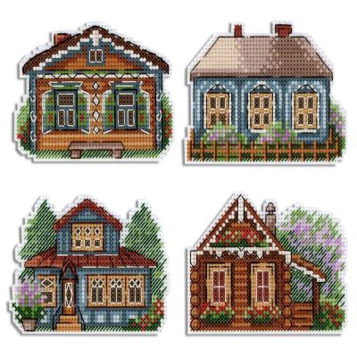 MP Studia - Houses. Magnets SR-706 Counted Cross Stitch Kit Image 1