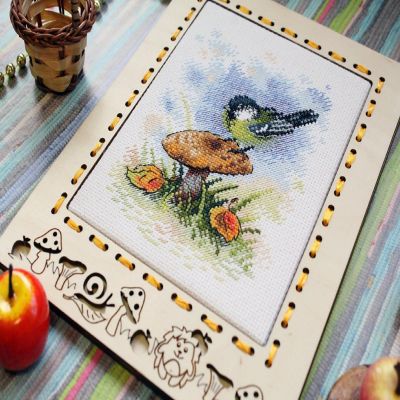MP Studia - On the Mushroom Forest Edge SM-389  Counted Cross Stitch Kit Image 2
