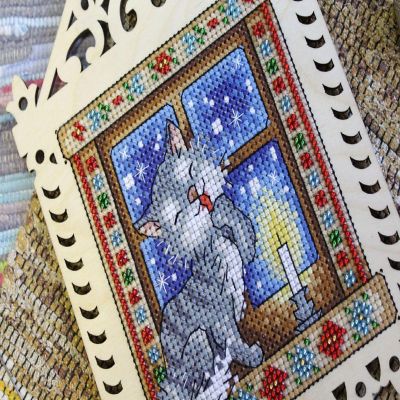 MP Studia - Winter Evening O-001 Counted Cross Stitch Kit on Plywood Image 1