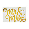 Mr. & Mrs. Gold Foil Backdrop Sign Image 1