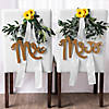 Mr. & Mrs. Sunflower Wedding Chair Decorating Kit - 4 Pc. Image 1