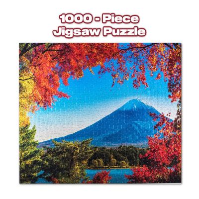 Mt. Fuji in Autumn Japanese Landmark 1000 Piece Jigsaw Puzzle Image 2