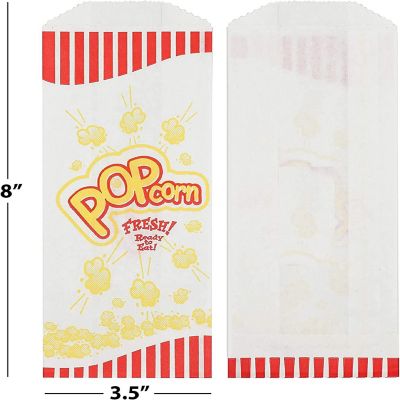 MT Products 1 oz Colorful Paper Popcorn Bags - Pack of 100 Image 1