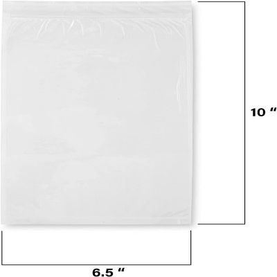 MT Products 5.5" x 10" Clear Envelope Pouch / Shipping Label Sleeves - Pack of 50 Image 1