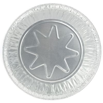 MT Products 8" Round Aluminum Foil Pie Pans/Tart Pan (1.25 Deep) - Pack of 35 Image 2